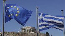 Σημαίες της Ελλάδας και της ΕΕ