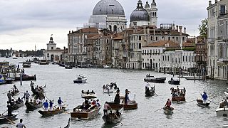 Der Canal Grande in Venedig in Italien