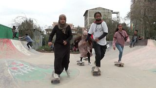 Ethiopian girls break taboos and find joy in skateboarding