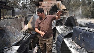 Cezayir'deki orman yangınları köylere ve ksabalara da sıçrayarak en az 27 kişinin hayatını kaybetmesine neden oldu.