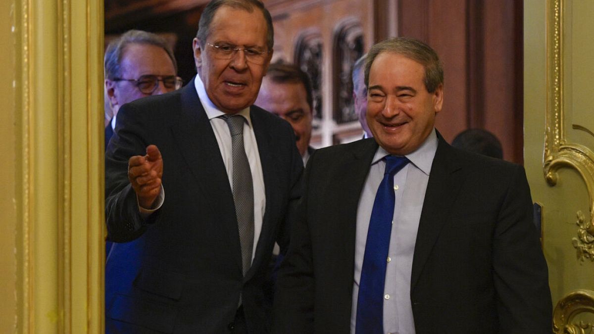 Lavrov ve Mekdad, 21 Şubat 2022'de Moskova'da buluştu