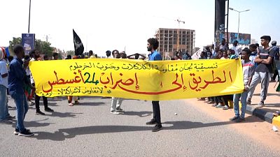 جانب من مظاهرة الخميس في الخرطوم