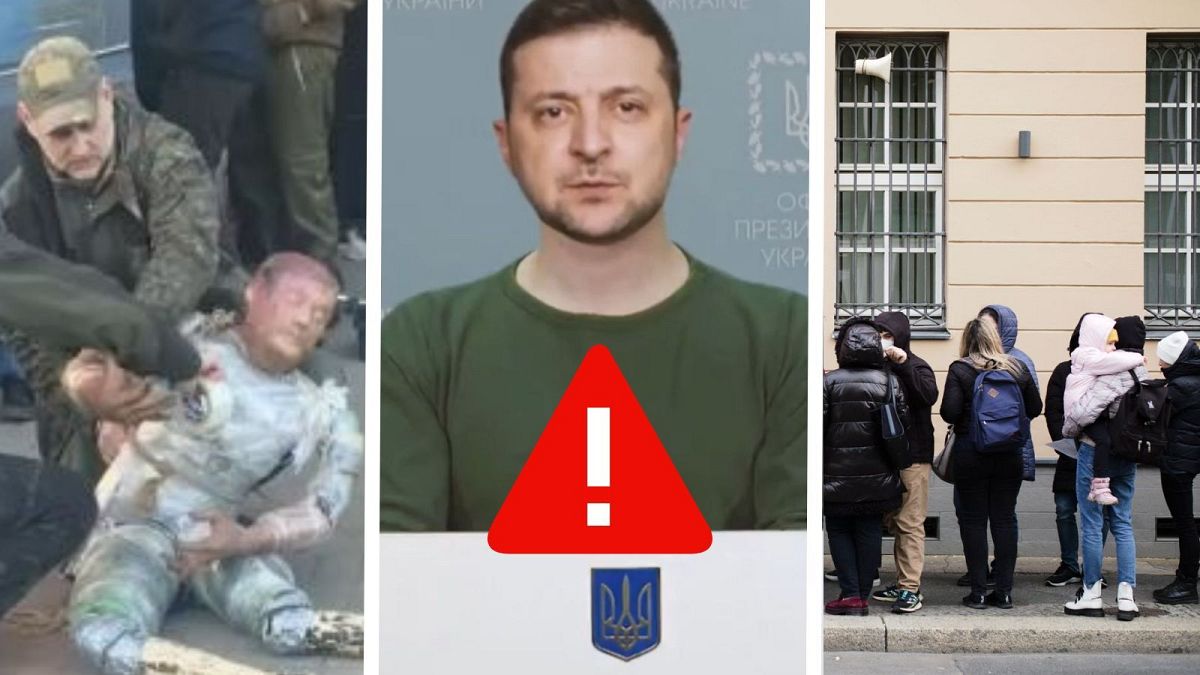 Az Euronews rendszeresen ellenőrzi mind az orosz mind az ukrán féltől induló félrevezető információkat