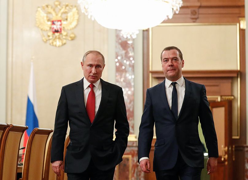 فلاديمير بوتين ودميتري ميدفيديف
