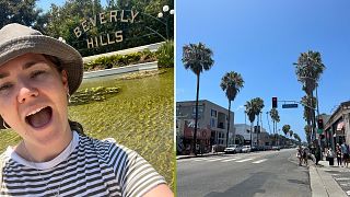 I visited Hollywood for my best friend's wedding.