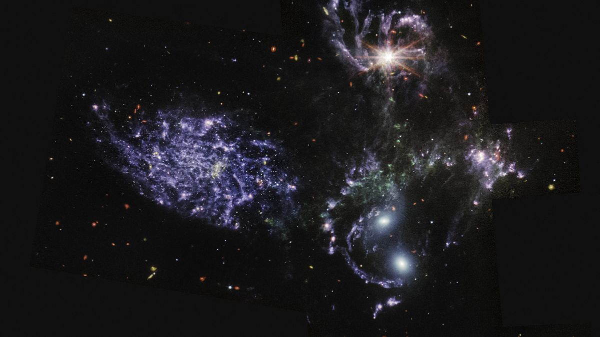 مجموعة مرئية من خمس مجرات