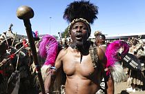 Cérémonie de couronnement du roi zoulou, le 20 août 2022, Afrique du Sud