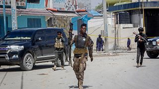 دورية لقوات الأمن الصومالية قرب مكان الحادث