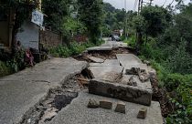 Последствия оползней индийском штате Химачал-Прадеш, 21 августа 2022 года.
