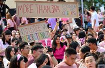 Мероприятие в поддержку прав ЛГБТ-сообщества, парк Хонг Лим, Сингапур, 18 июня 2022 года.