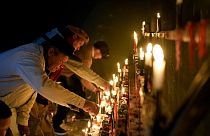 Fête votive païenne en l'honneur de San La Muerte à Buenos Aires, Argentine, le 20 août 2022.