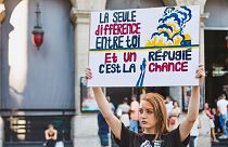 Protest für die Ukraine in Lyon