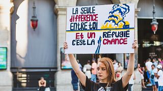 Protest für die Ukraine in Lyon