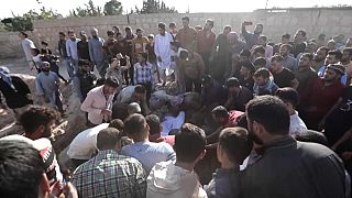 Beerdigung der Opfer in Al-Bab in Syrien