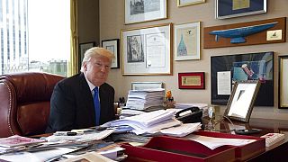 Donald Trump dans son bureau à New York, archives de mars 2016