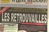 Les journaux algériens annoncent la visite d'Emmanuel Macron