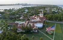 An aerial view of President Donald Trump's Mar-a-Lago estate is pictured, Wednesday, Aug. 10, 2022, in Palm Beach, Fla.