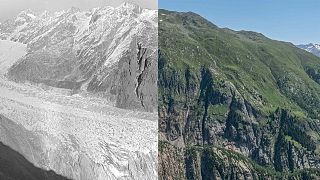 Shocking new images reveal the extent to which Swiss glaciers have shrunk since the 1930s