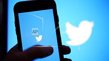 The Twitter application is seen on a digital device, Monday, April 25, 2022, in San Diego.