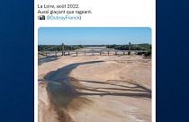The image shows a dry riverbed in Varades, France.