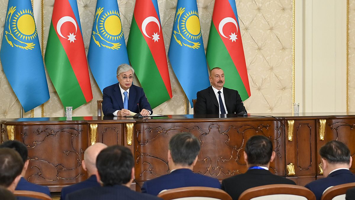 Президенты Казахстана и Азербайджана