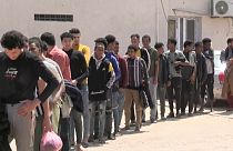 Migrantes detenidos en Trípoli, Libia, el pasado mes de mayo