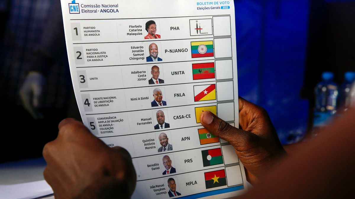 Boletim de voto com oito partidos na corrida ao governo de angola