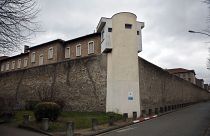 The events took place in the grounds of Fresnes prison in Val-de-Marne, south of Paris.