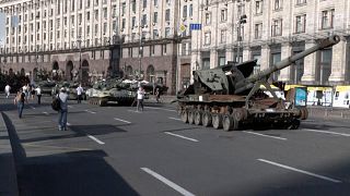 شارع الاستقلال في العاصمة الأوكراني كييف 24/08/2022
