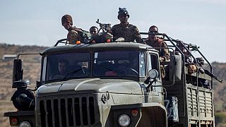 Az etióp kormány katonái 2021 májusában