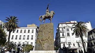 Statue à l'effigie de l'émir Abdelkader, figure historique algérienne, à Alger - photo du 28/01/2021