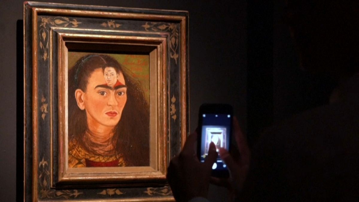 Frida Kahlo "Diego és én" című alkotása.