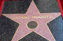 Звезда Лучиано Паваротти на "Аллее славы" в Голливуде