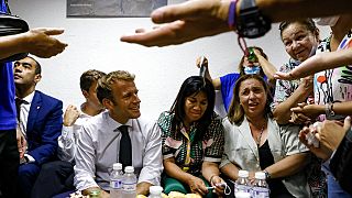 Emmanuel Macron látogatása Marseille egyik iskolájában - illusztráció, 2021