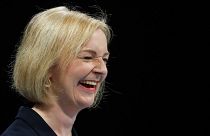 Contender to become the country's next Prime minister and Conservative leader British Foreign Secretary Liz Truss, at a party hustings event in Birmingham, August 23, 2022.