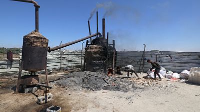 L'installation de diesel à Gaza