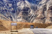 A 'magnetic hill' in Kashmir. The phenomenon can be found all over the world.