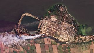 Image satellite de la centrale nucléaire de Zaporijjia, Ukraine, le 25 août 2022