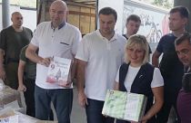 Les nouvelles autorités de la région de Donetsk présentent leurs manuels scolaires