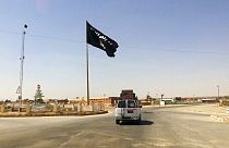 Знамя террористической группировки "Исламское государство"