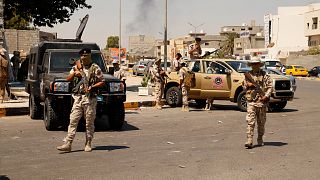 قوات عسكرية منتشرة في العاصمة الليبية في تموز-يوليو الماضي 