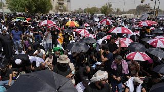 اعتصام خارج البرلمان العراقي