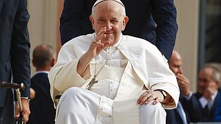 Le pape François à L'Aquila, le 28 août 2022