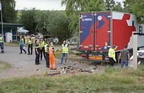 تصادف کامیون در هلند