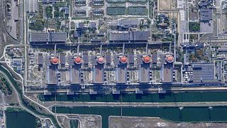 Image satellite de la centrale nucléaire de Zaporijjia