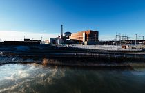 Vue du réacteur Olkiluoto-3, dans le sud-ouest de la Finlande, en mars 2022