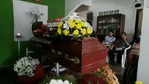 Velatorio de la periodista Dilia Contreras asesinada el domingo en Colombia.
