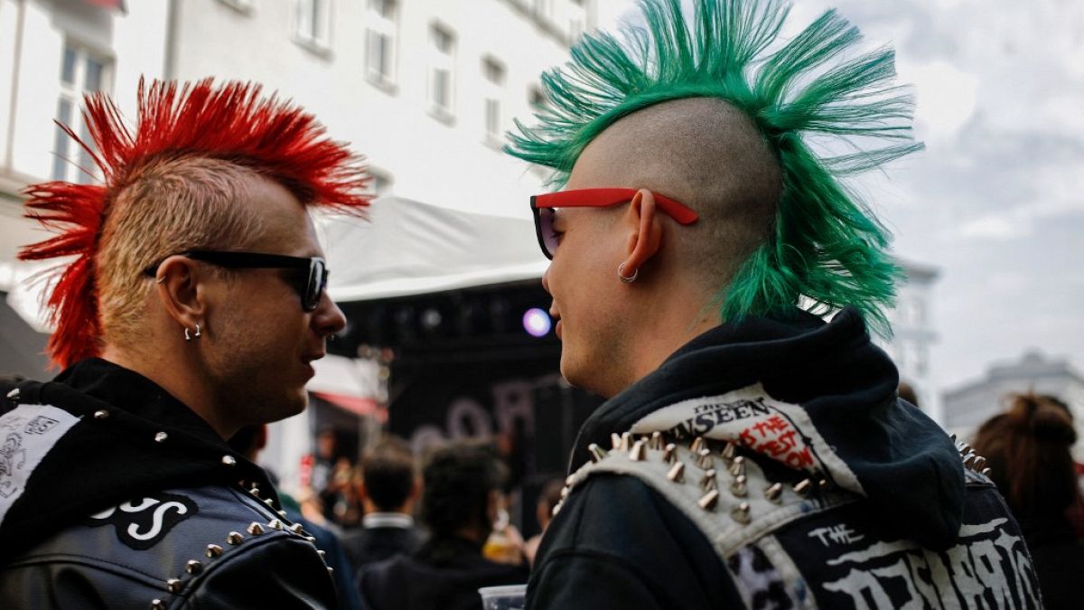 "punks" alemães (foto de arquivo)