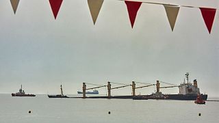 The Tuvalu-registered cargo ship lies on the seabed off the shore of Gibraltar.