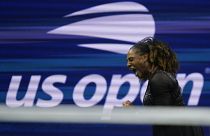 Serena Williams aux Etats-Unis lors du premier tour de l'US Open